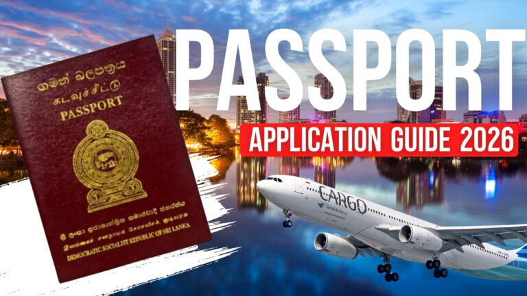 Sri Lanka Navy Blue P-Series Passport 2026 Application Guide and Fee Structure